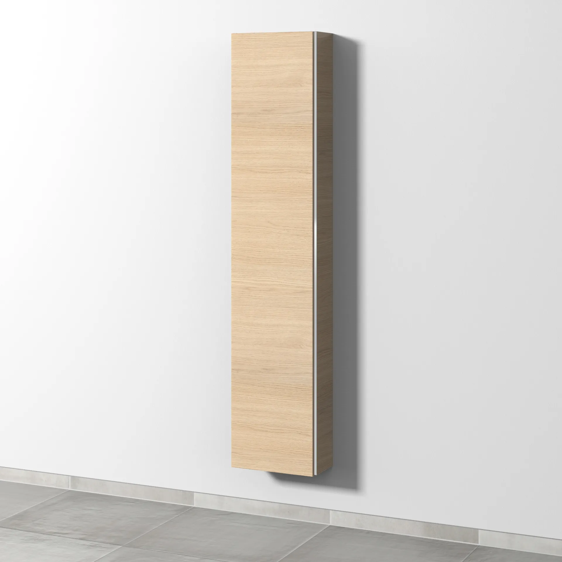 Sanipa Hochschrank „3way“ 350 × 1700 × 197 mm Anschlag links, in Eiche Nordic, Anschlag links