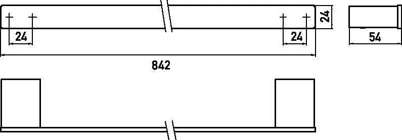 loft Badetuchhalter800mm, bronze loft Badetuchhalter800mm, bronze