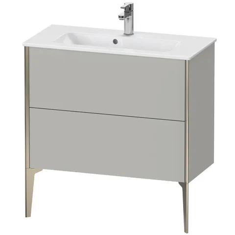 Duravit Waschtischunterschrank bodenstehend „XViu“ 81 × 59,4 × 39 cm in Betongrau Matt