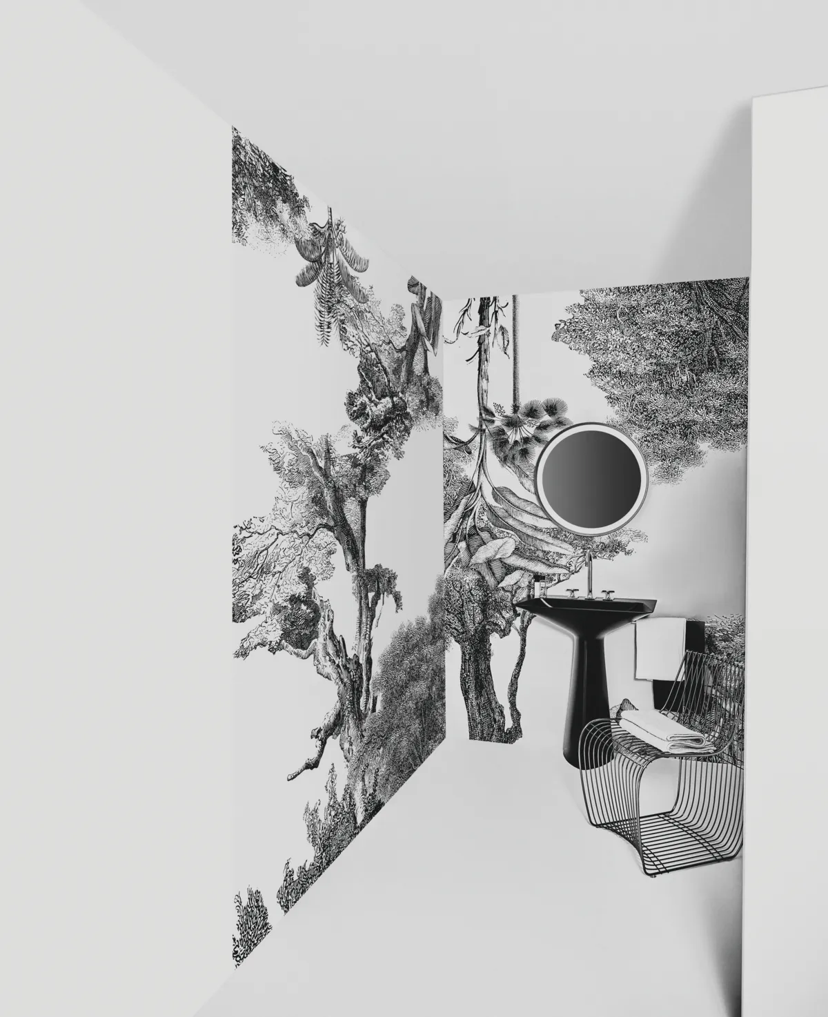 Waschbecken „Tipo-Z“ 74 × 47 × 90 cm, Hahnlochposition mittig in Schwarz Waschbecken „Tipo-Z“ 74 × 47 × 90 cm, Hahnlochposition mittig in Schwarz