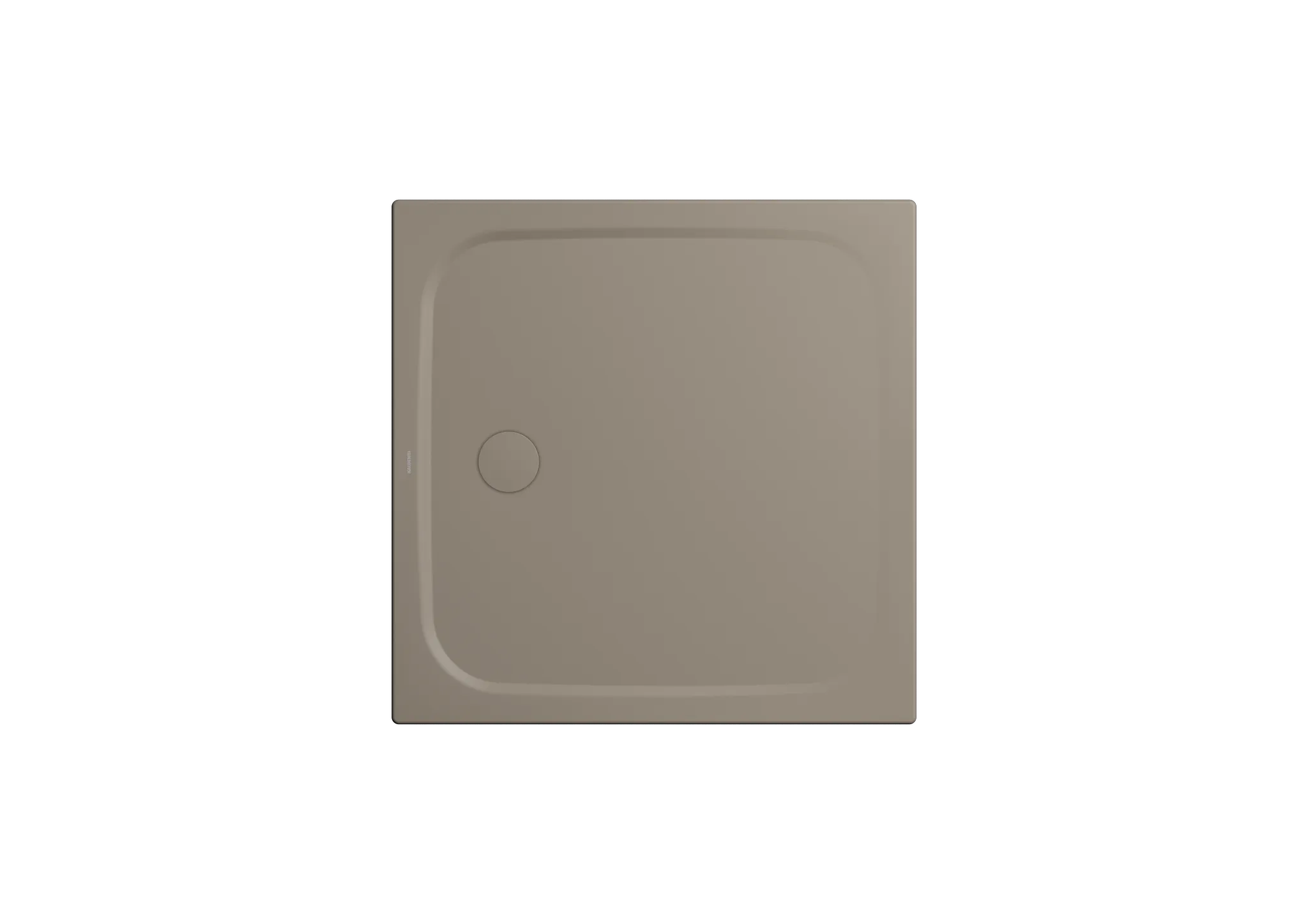 Kaldewei quadrat Duschwanne „Cayonoplan“ 90 × 90 cm ohne Oberflächenbeschichtung, mit Perl-Effekt, in warm grey 60