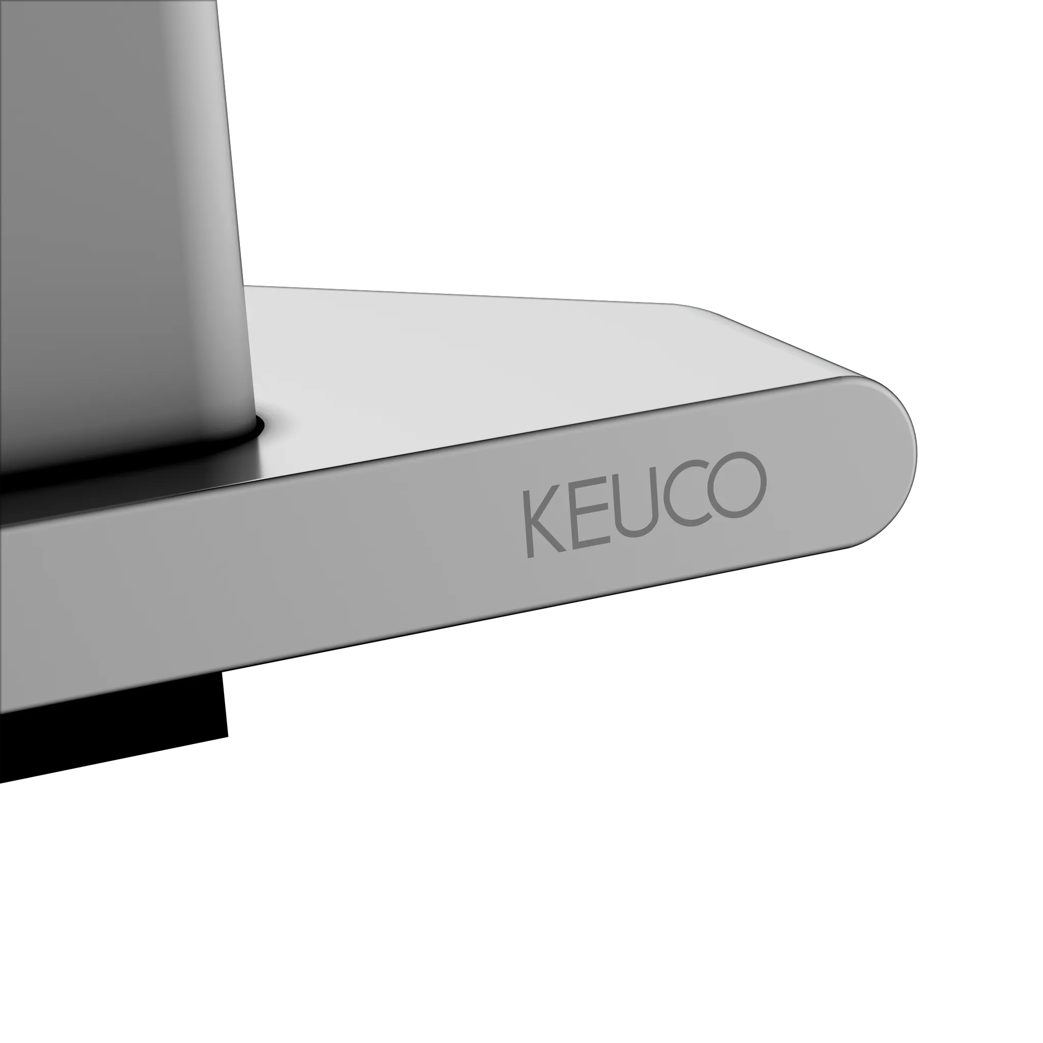 Edition 400 11557170100 Eckduschablage mit integriertem Glasabzieher silber-eloxiert/weiß Edition 400 11557170100 Eckduschablage mit integriertem Glasabzieher silber-eloxiert/weiß