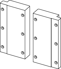 TECEprofil Holzplattenset zur Aufnahme von Stützklappgriffen