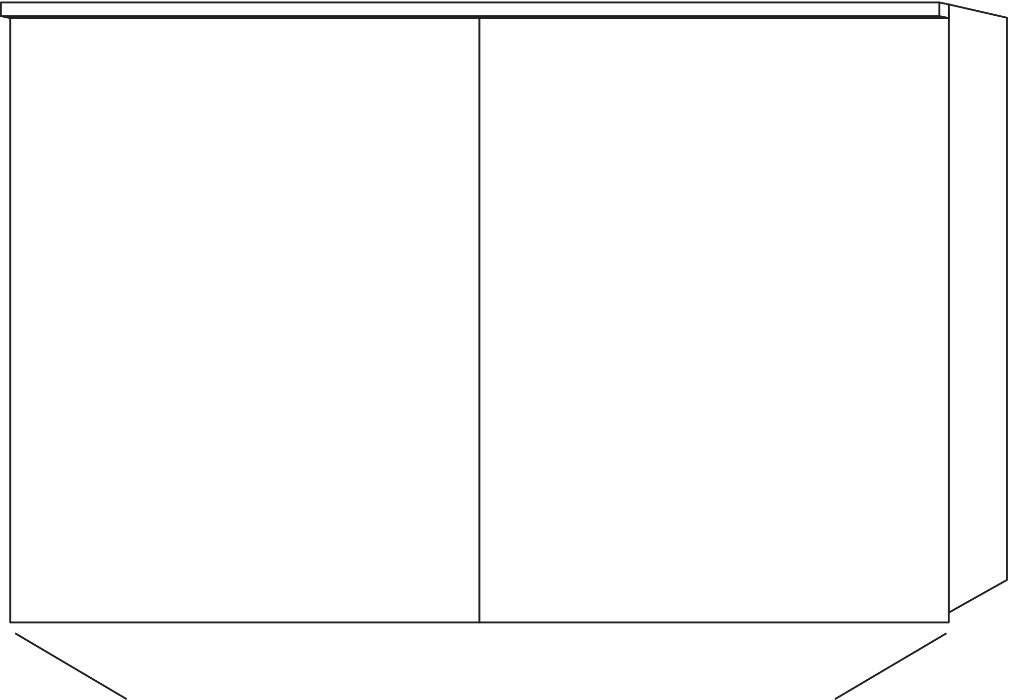 Sanipa Wandvorbau Spiegelschrank „Arnd“ 1200 × 760 × 166 mm