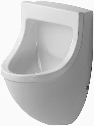 Urinal Starck 3, Zulauf von hinten absaugend, ohne Deckel, ohne Fliege, weiß Urinal Starck 3, Zulauf von hinten absaugend, ohne Deckel, ohne Fliege, weiß