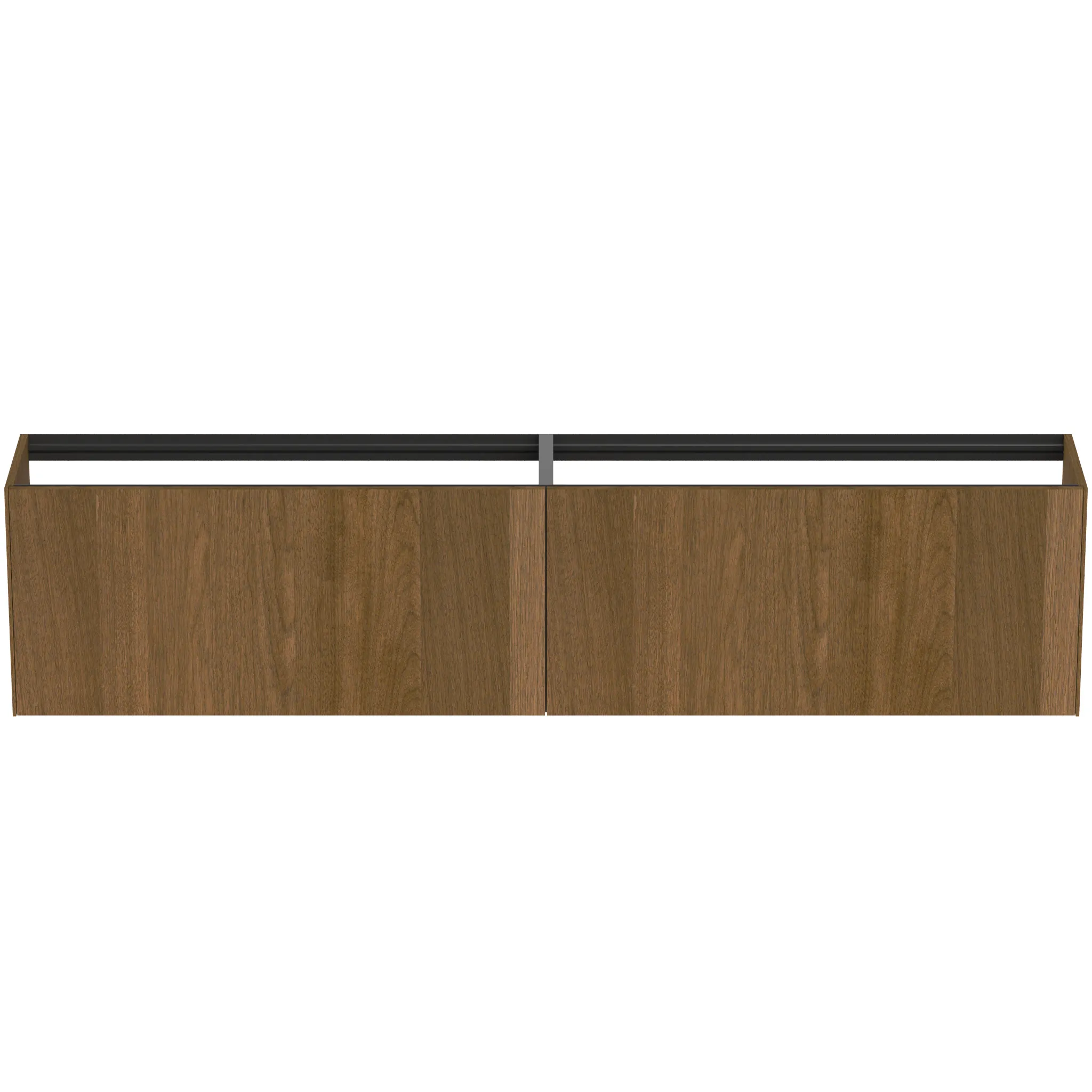 Ideal Standard Waschtischunterschrank „Conca“ 238,5 × 54 × 37,3 cm Walnuss dunkel Furnier Ideal Standard Waschtischunterschrank „Conca“ 238,5 × 54 × 37,3 cm Walnuss dunkel Furnier