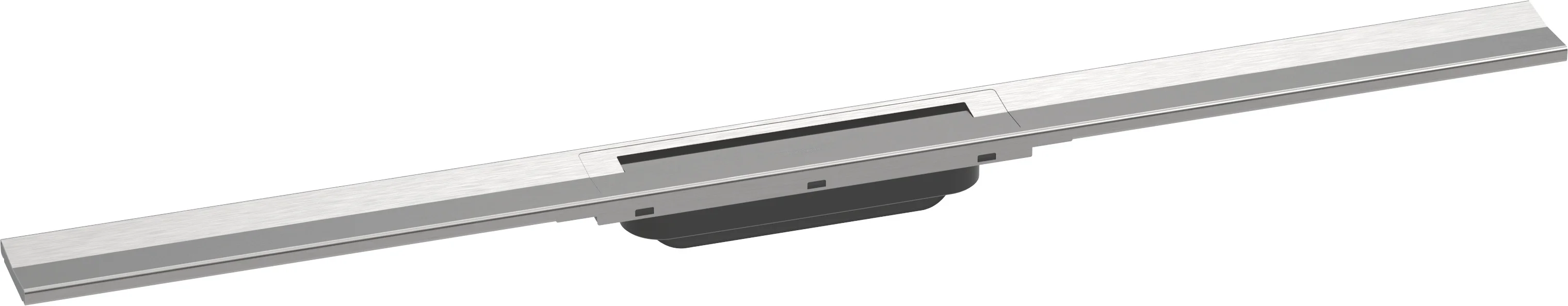Hansgrohe RainDrain Flex Duschrinne 900 mm, zweiseitig montierbar, höhenverstellbar um 10 mm, Edelstahl V2A (1.4301), bis zu 60 l/min Ablaufleistung