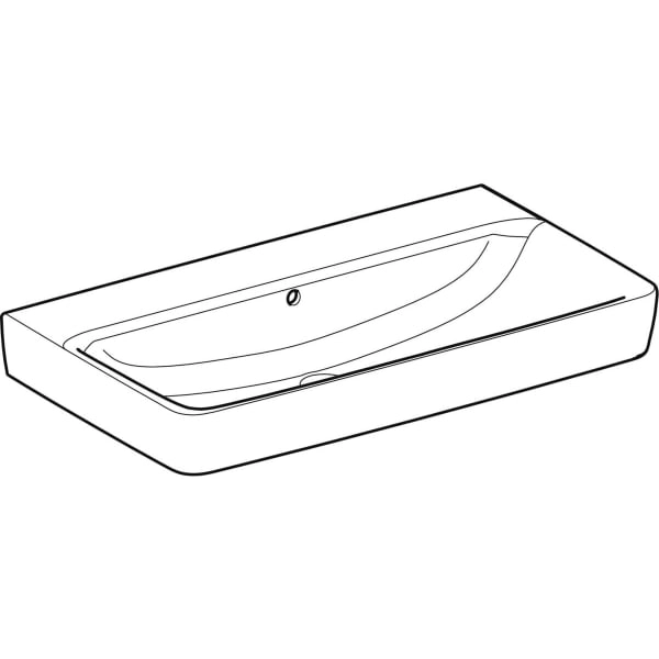 Wandwaschtisch „Renova Plan“, rechteckig 85 × 48 cm in weiß alpin Wandwaschtisch „Renova Plan“, rechteckig 85 × 48 cm in weiß alpin