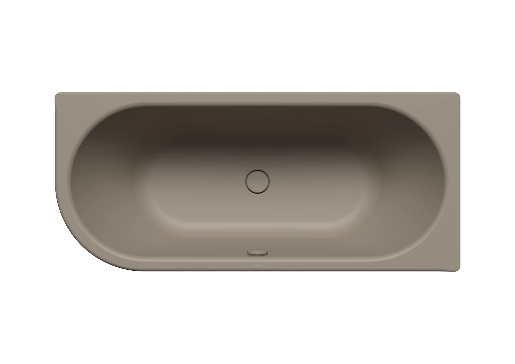 Kaldewei CENTRO DUO 1 LINKS Badewanne, oval, 1800x800 mm, warm grey 60, linksseitiger Eckeinbau, mittiger Ab- und Überlauf, Stahl-Emaille, MADE IN GERMANY Kaldewei CENTRO DUO 1 LINKS Badewanne, oval, 1800x800 mm, warm grey 60, linksseitiger Eckeinbau, mittiger Ab- und Überlauf, Stahl-Emaille, MADE IN GERMANY