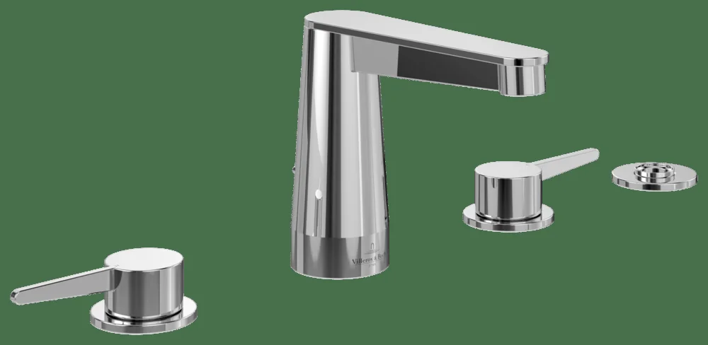 Villeroy & Boch Conum Vierloch-Badewannenrandarmatur TVT127002000, Chrom
