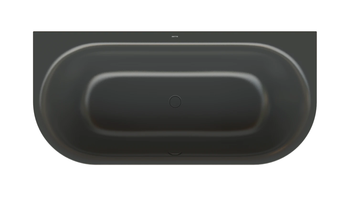 Bette oval Badewanne „BetteLux Oval I Silhouette“ 180 × 85 cm in Ebony