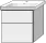 Sanipa Waschtischunterschrank „3way“ 555 × 588 × 462 mm in Anthrazit (glanz), mit Hahnlochbohrung, Becken mittig Sanipa Waschtischunterschrank „3way“ 555 × 588 × 462 mm in Anthrazit (glanz), mit Hahnlochbohrung, Becken mittig