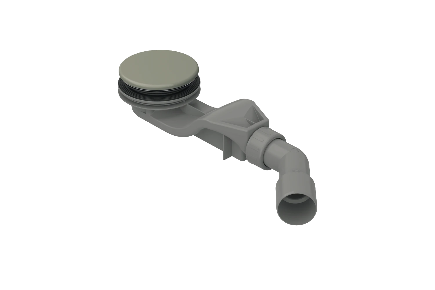 Bette Ablaufgarnitur für Duschwannen „BetteSolid“ 30 Modell B597 90 × 48 cm in Flint