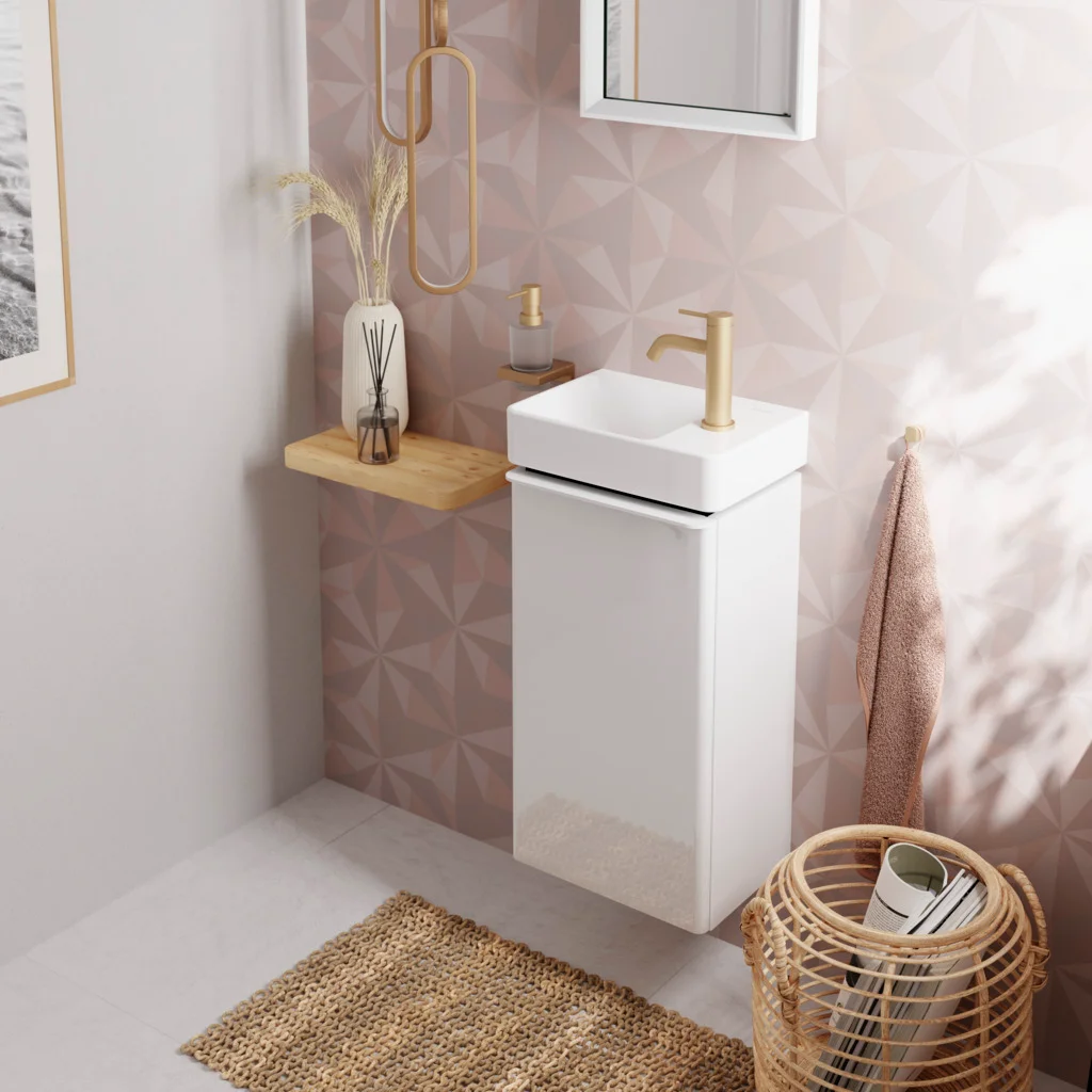 Hansgrohe Xelu Q Handwaschbecken, weiß, 360x250 mm, wandhängend, mit Ablage rechts, SmartClean, ohne Überlauf Hansgrohe Xelu Q Handwaschbecken, weiß, 360x250 mm, wandhängend, mit Ablage rechts, SmartClean, ohne Überlauf