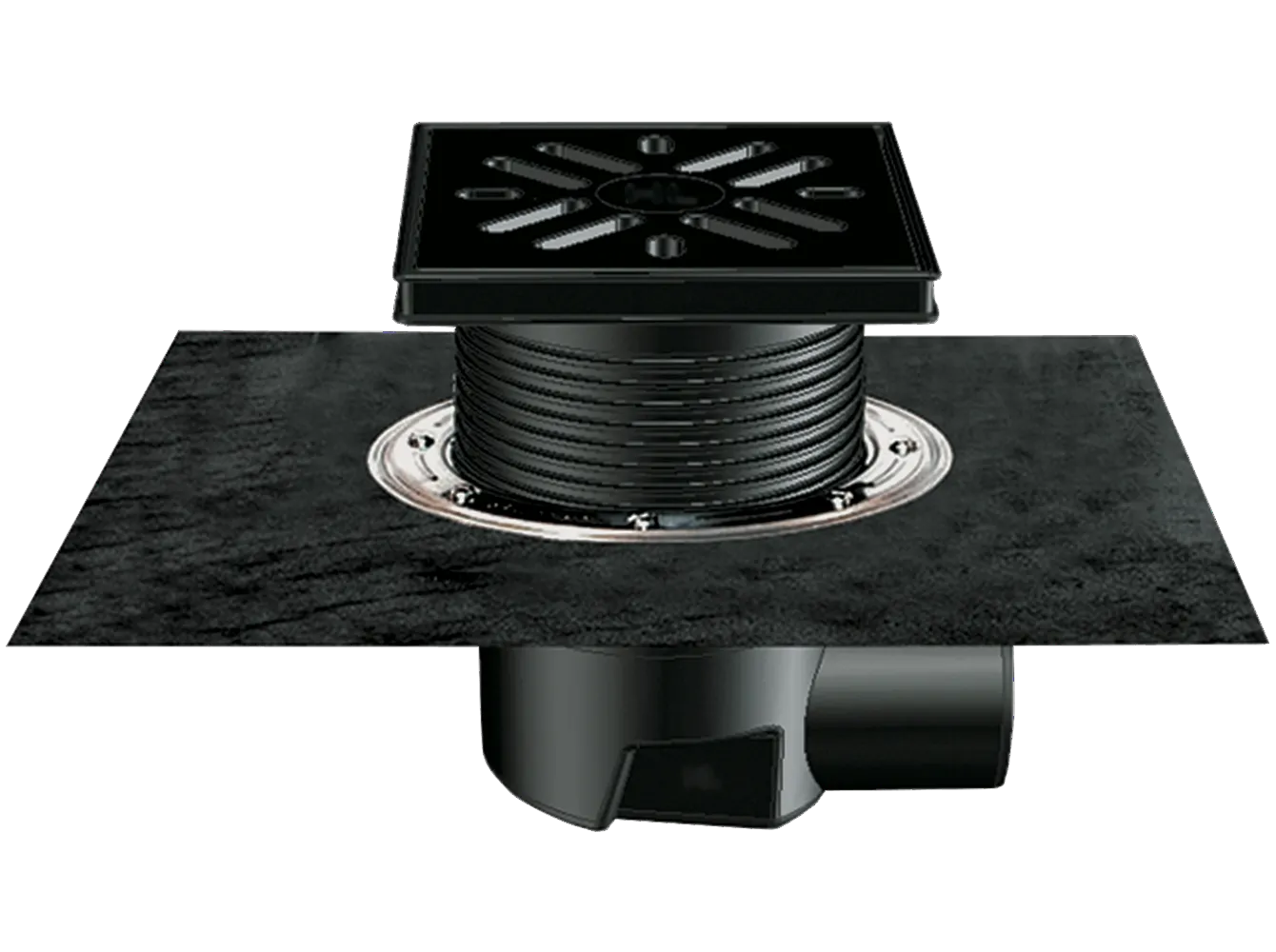 Hof- und Parkdeckablauf 615.0 DallBit, DN 100 Hof- und Parkdeckablauf 615.0 DallBit, DN 100