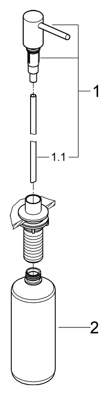 Grohe Seifenspender Contemporary, LongLife Oberfläche, 500 ml in supersteel