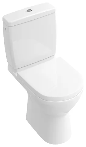 Tiefspül-WC Compact spülrandlos für Kombination O.novo 5689R0, 360 x 605 x 400 mm, Oval, bodenstehend, Abgang waagerecht, Weiß Alpin