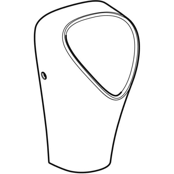 wasserloses Urinal „Narva“, Befestigung verdeckt, ohne Zielobjekt 33 × 60 × 30 cm mit KeraTect® wasserloses Urinal „Narva“, Befestigung verdeckt, ohne Zielobjekt 33 × 60 × 30 cm mit KeraTect®