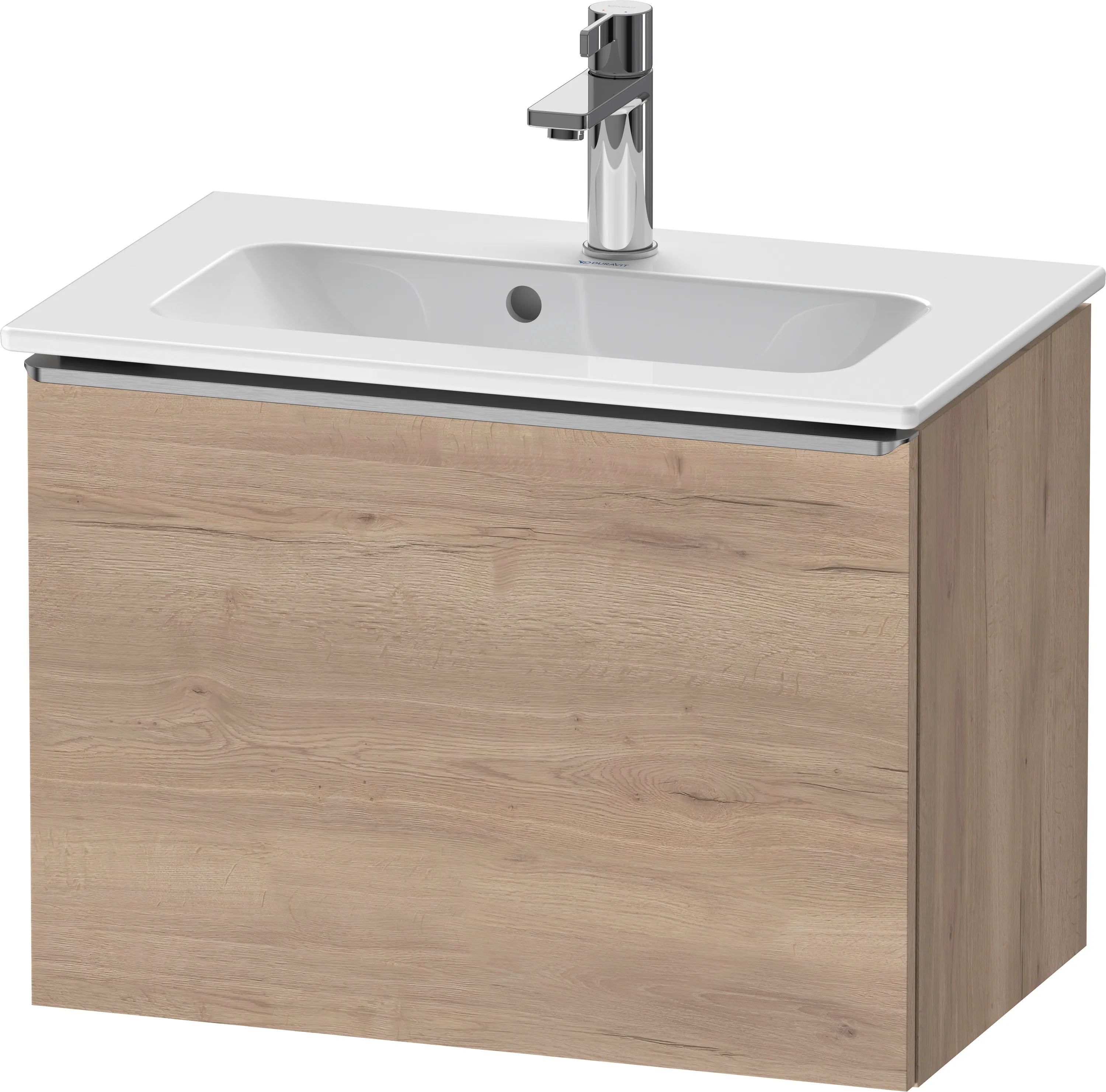 Duravit Waschtischunterschrank wandhängend „D-Neo“ 61 × 44 × 37,2 cm Eiche Marmoriert