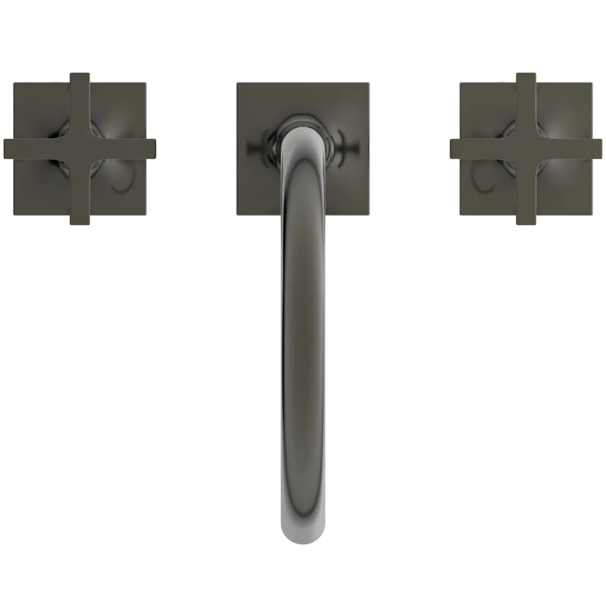 Waschtischarmatur Joy Neo ohne Ablaufgarnitur Ausladung 168mm Kreuzgriffe Magnetic Grey Waschtischarmatur Joy Neo ohne Ablaufgarnitur Ausladung 168mm Kreuzgriffe Magnetic Grey