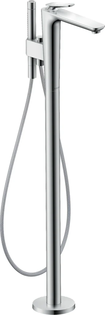 Hansgrohe AXOR Citterio C Einhebel-Wannenmischer bodenstehend, Chrom, Ausladung 194 mm, Laminarstrahl, Rain/MonoRain-Handbrause