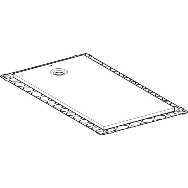 Geberit rechteck Duschwanne „Olona“ 170 × 80 cm