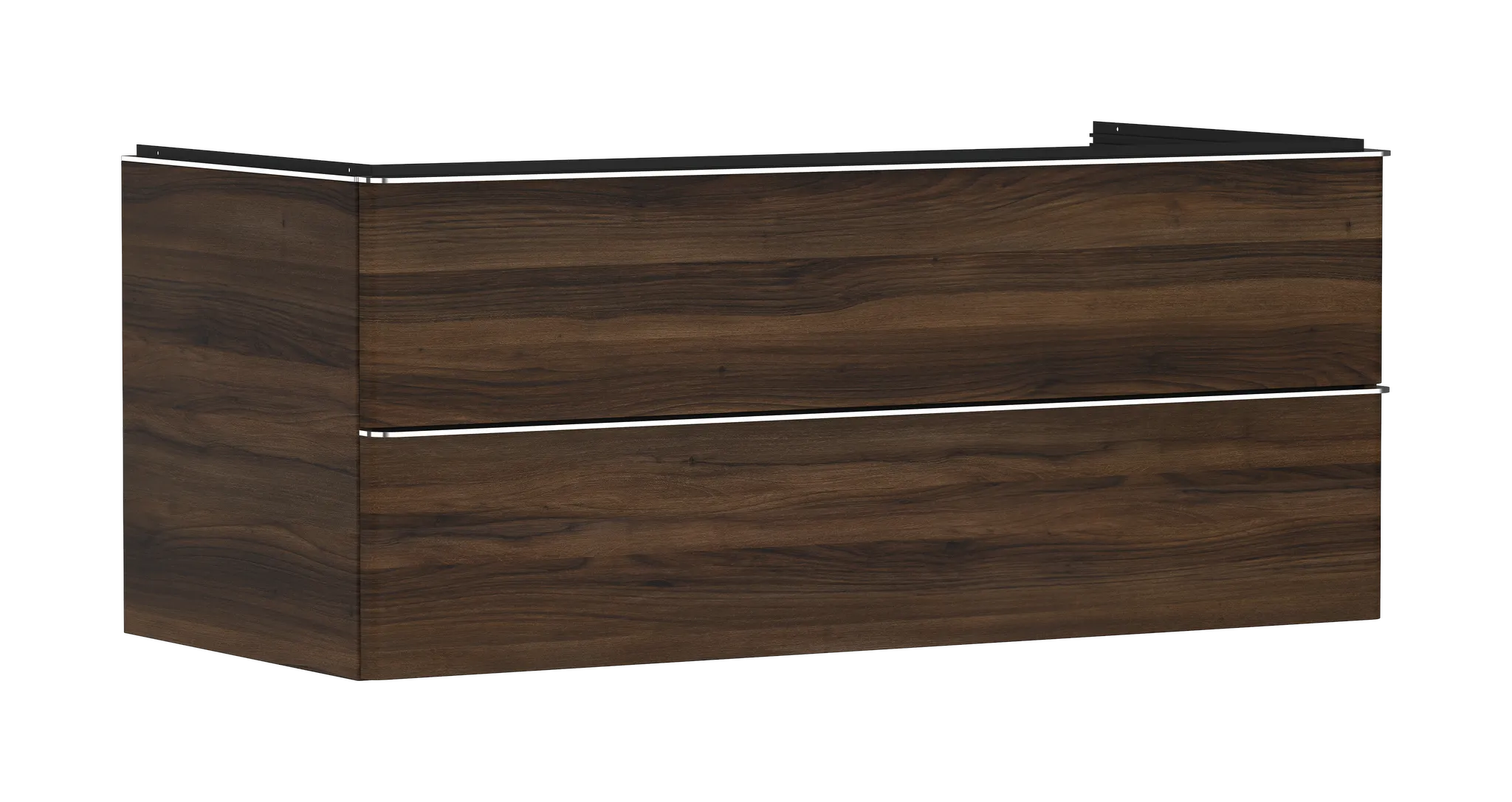 Hansgrohe Xelu Q Waschtischunterschrank Nussbaum Dunkel 1180x550mm mit 2 Schubkästen Hansgrohe Xelu Q Waschtischunterschrank Nussbaum Dunkel 1180x550mm mit 2 Schubkästen