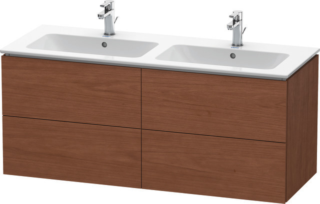 Duravit Waschtischunterschrank wandhängend „L-Cube“ 129 × 55 × 48,1 cm