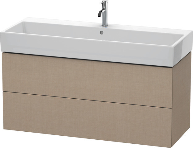 Duravit Waschtischunterschrank wandhängend „L-Cube“ 118,4 × 54,4 × 45,9 cm