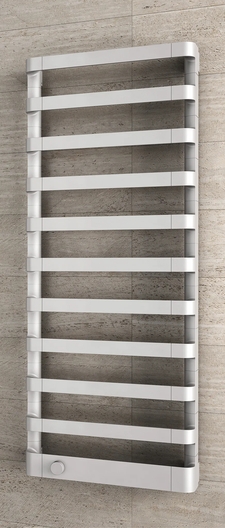BEMM Design-Elektroheizkörper „Step E“ 50 × 77,5 cm in Weiß (RAL 9016)