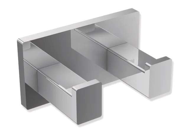 HEWI System 900Q Doppelhaken, Edelstahl, verchromt, 75x40x44 mm HEWI System 900Q Doppelhaken, Edelstahl, verchromt, 75x40x44 mm
