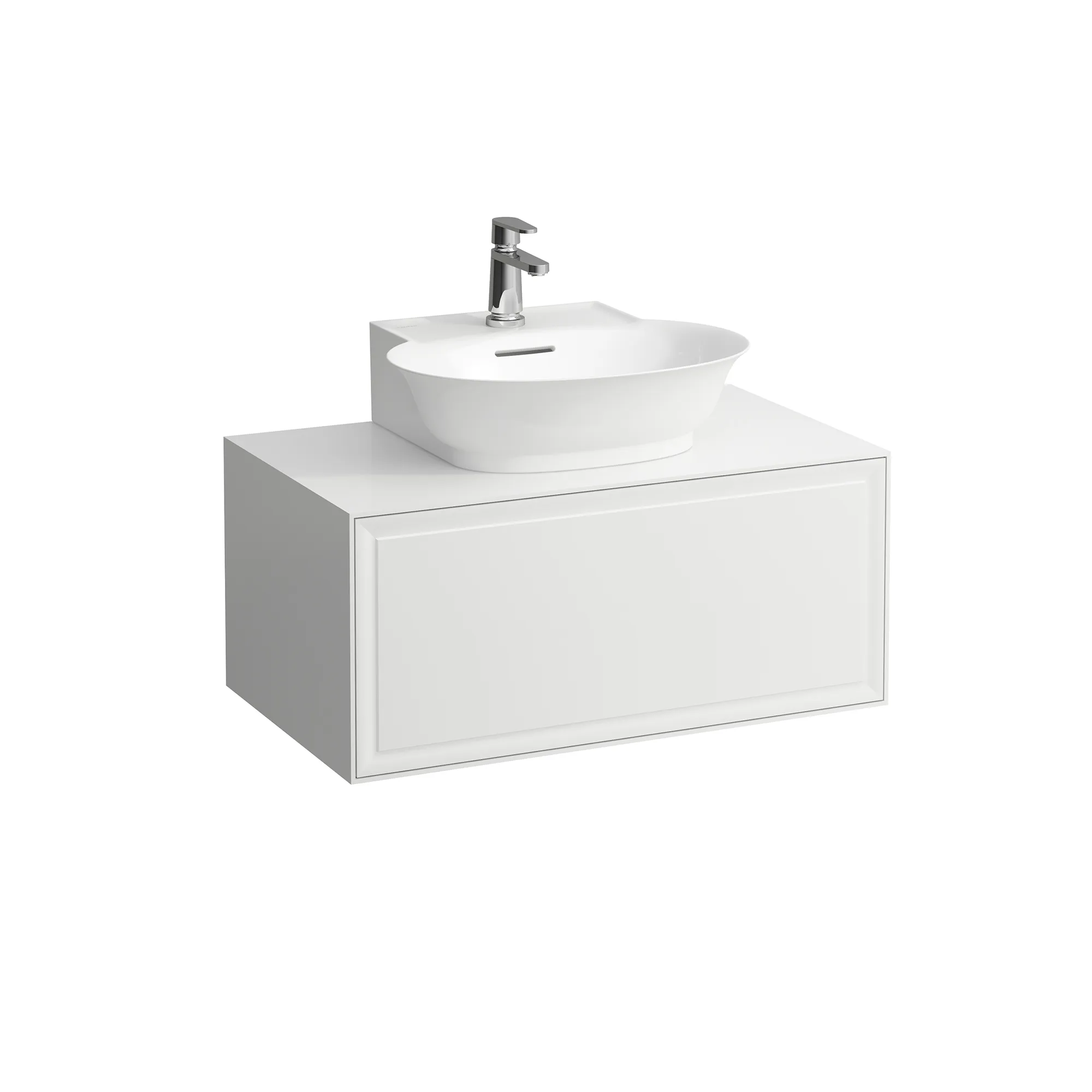 Laufen Waschtischunterbau „THE NEW CLASSIC“ 777 × 347 × 457 mm Verkehrsgrau, mittig