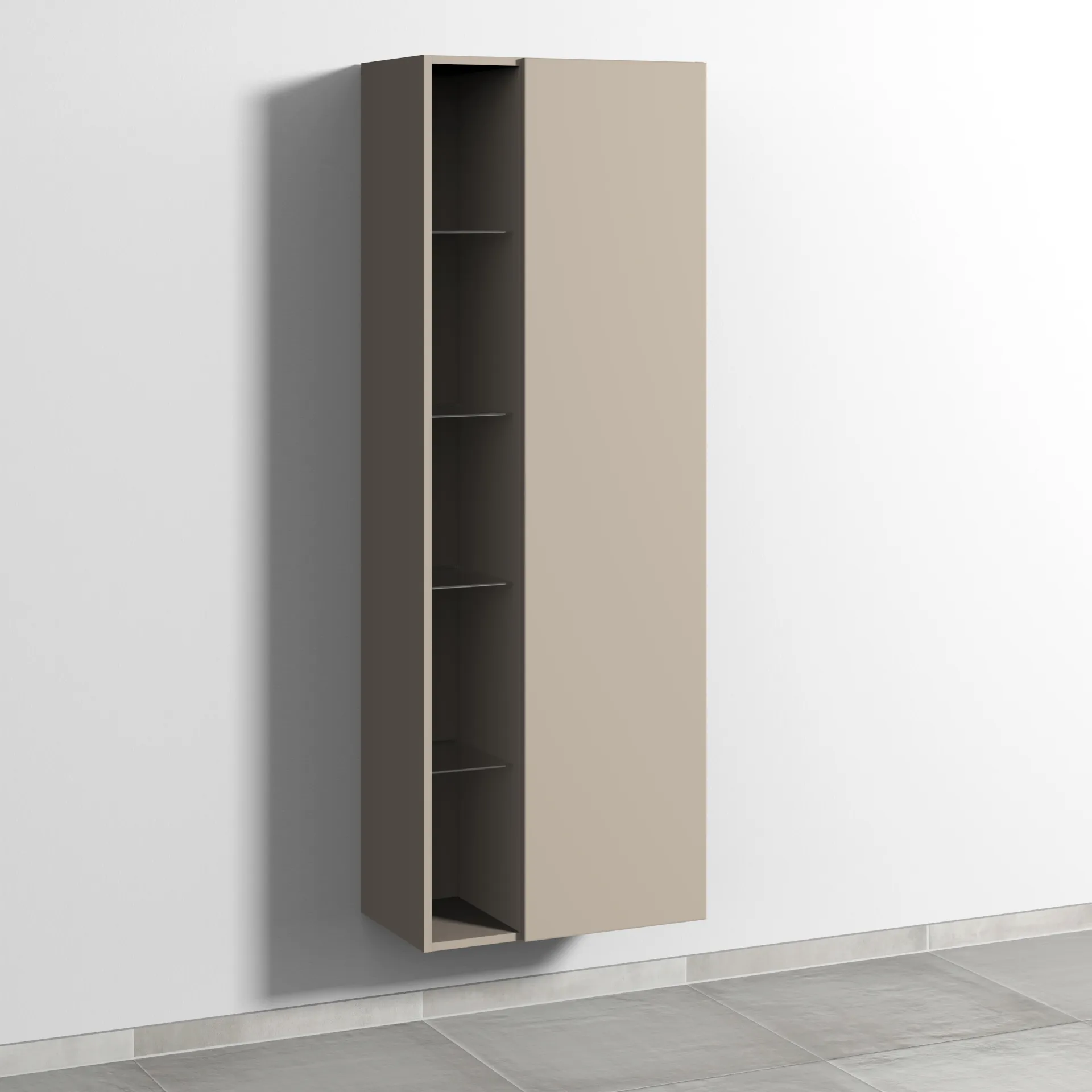Stauraumschrank rechts 3way (SF181) 1700x600x345 Schwarz-Matt