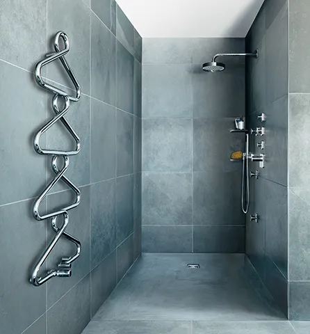 Zehnder Design-Heizkörper „Archibald“ für Warmwasser-Zentralheizung 52,5 × 123 cm in Pearl Beige (RAL 1035) Zehnder Design-Heizkörper „Archibald“ für Warmwasser-Zentralheizung 52,5 × 123 cm in Pearl Beige (RAL 1035)