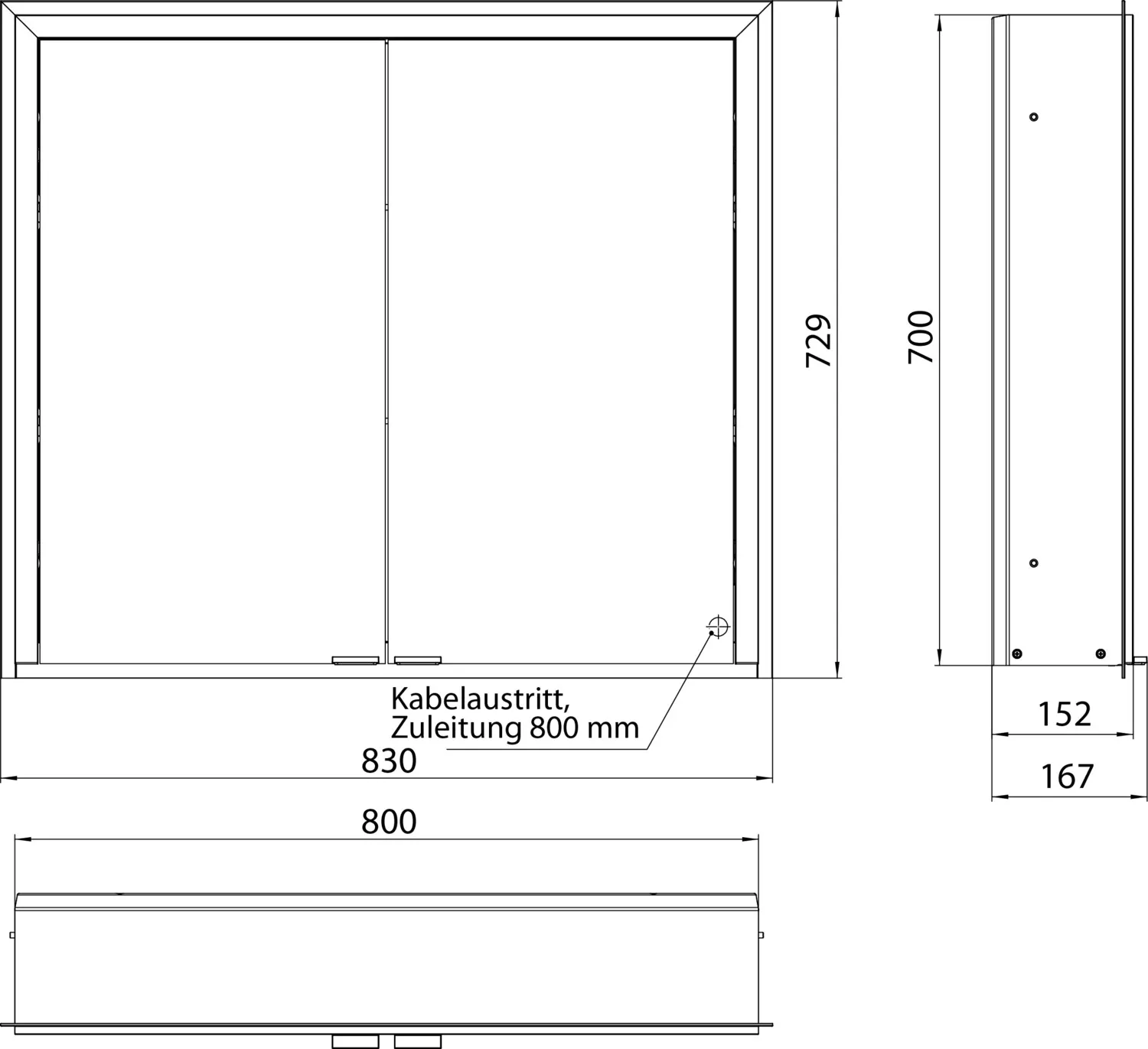 emco Spiegelschrank „prime 3“