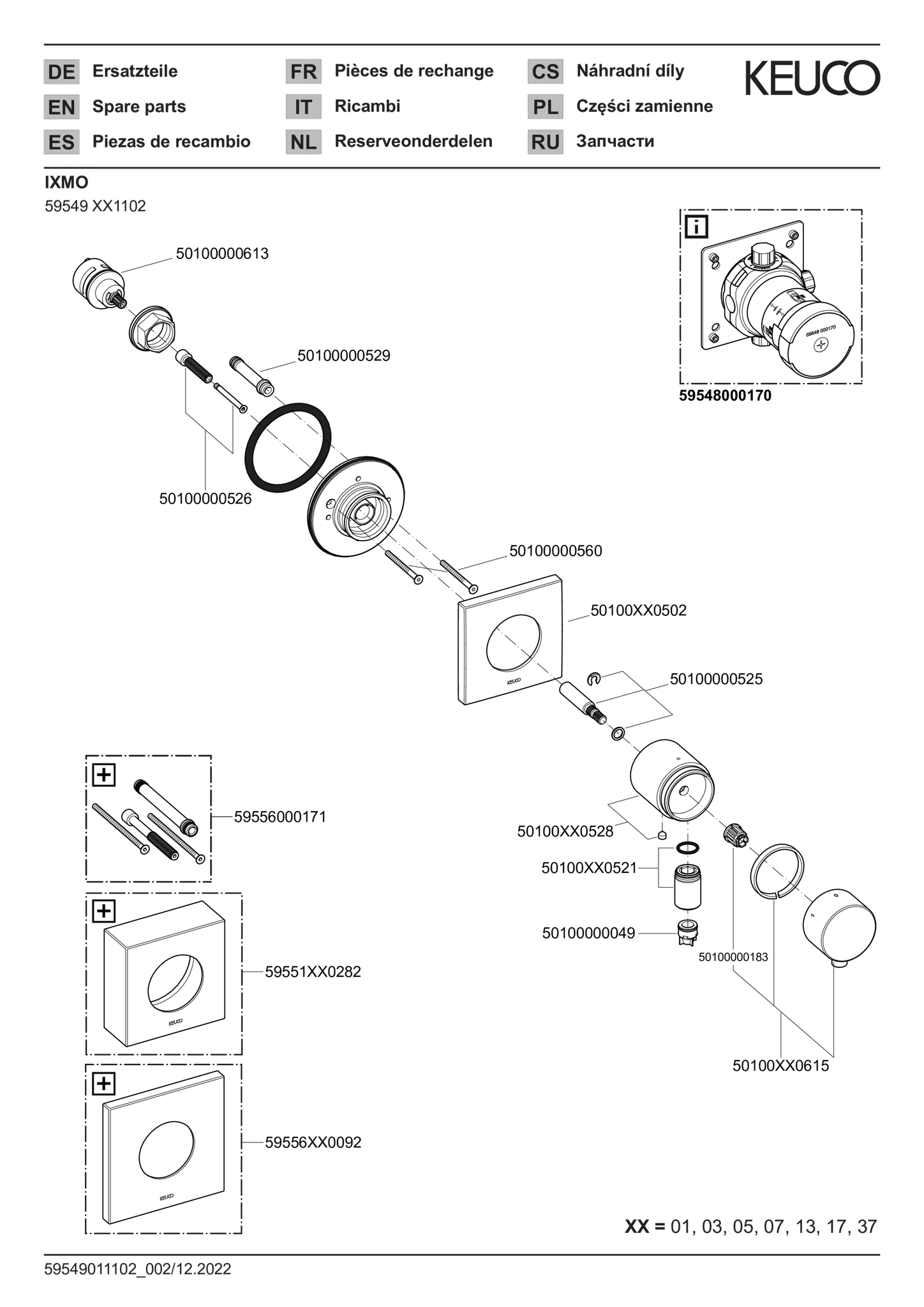 IXMO 59549011102 3-Wege Ab- u. Umstellventil UP mit Schlauchanschluß IXMO Comfort, eckig verchromt IXMO 59549011102 3-Wege Ab- u. Umstellventil UP mit Schlauchanschluß IXMO Comfort, eckig verchromt