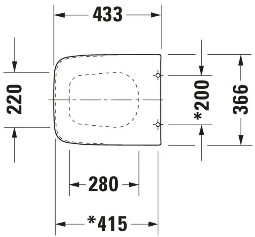 Duravit WC-Sitz „PuraVida“ 36,6 × 43,3 × 5,2 cm Duravit WC-Sitz „PuraVida“ 36,6 × 43,3 × 5,2 cm