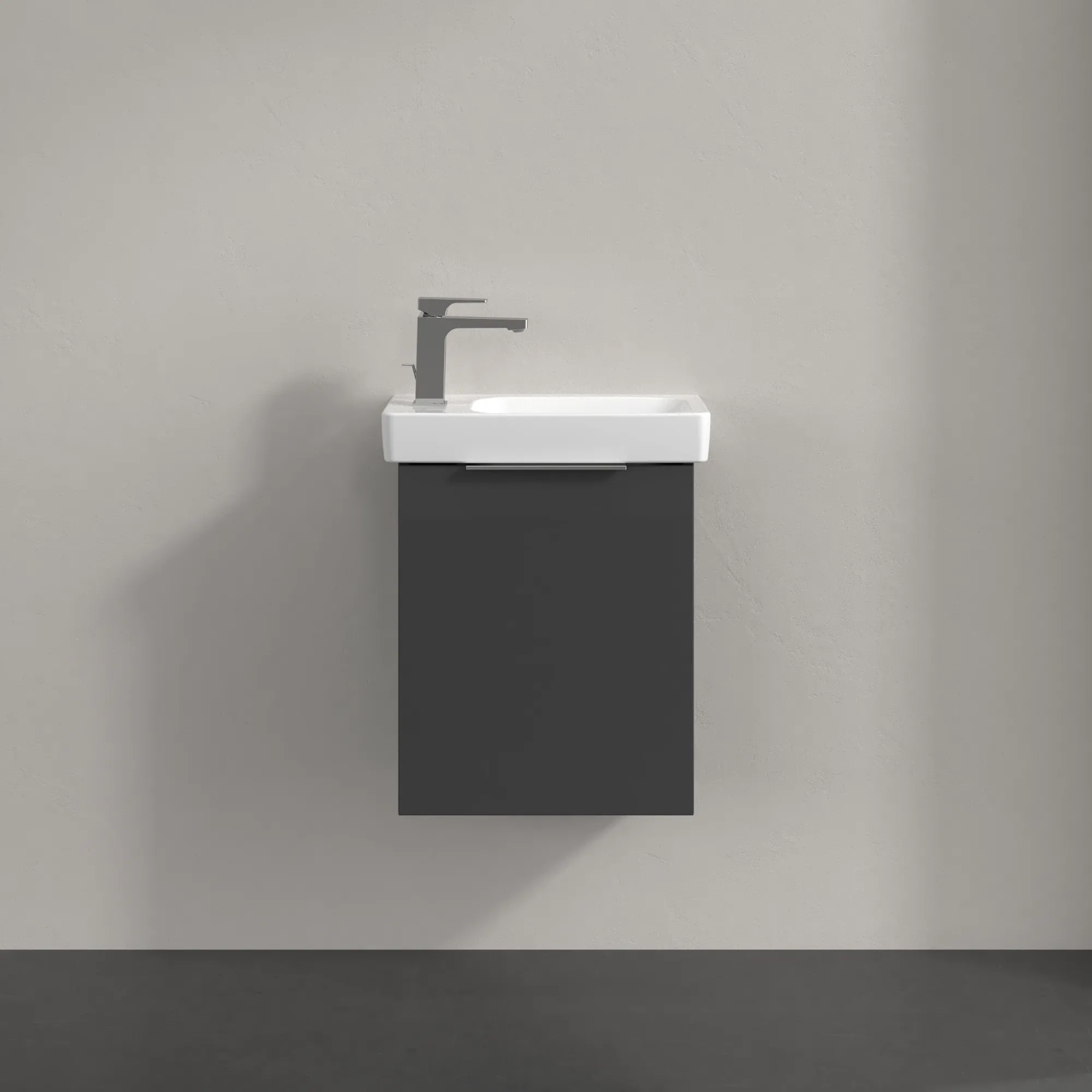 Villeroy & Boch Waschtischunterschrank „Architectura“ 430 × 520 mm Grey, Anschlag links Villeroy & Boch Waschtischunterschrank „Architectura“ 430 × 520 mm Grey, Anschlag links