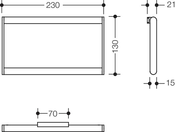 HEWI Handtuchhalter „System 900“, Befestigung verdeckt, 1-armig in Schwarz tiefmatt HEWI Handtuchhalter „System 900“, Befestigung verdeckt, 1-armig in Schwarz tiefmatt