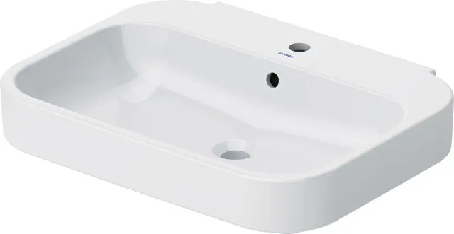 Wandwaschtisch „Happy D.2“, mit Überlauf, Hahnlochposition mittig Wandwaschtisch „Happy D.2“, mit Überlauf, Hahnlochposition mittig