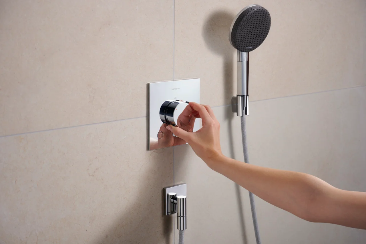 Hansgrohe Ecostat Comfort E Thermostat Unterputz, Chrom, 2 Verbraucher, Temperatur- und Volumensteuerung, einfache Installation Hansgrohe Ecostat Comfort E Thermostat Unterputz, Chrom, 2 Verbraucher, Temperatur- und Volumensteuerung, einfache Installation
