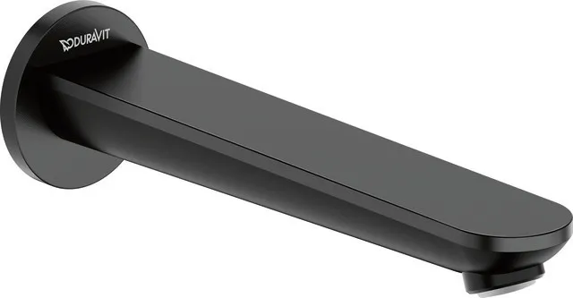 Auslauf für Armaturen „Wave“ in Schwarz (matt)