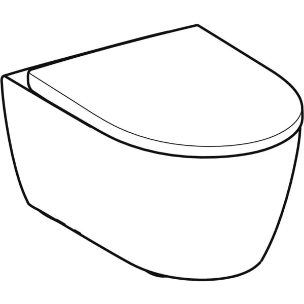 Wand-Tiefspül-WC Set mit WC-Sitz „iCon“ 360 × 330 × 530 mm in weiß matt, Befestigung verdeckt, Soft Closing Wand-Tiefspül-WC Set mit WC-Sitz „iCon“ 360 × 330 × 530 mm in weiß matt, Befestigung verdeckt, Soft Closing