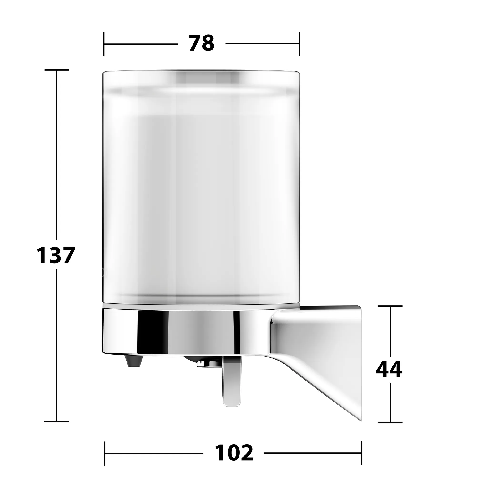 Aveno Lotionspender verchromt