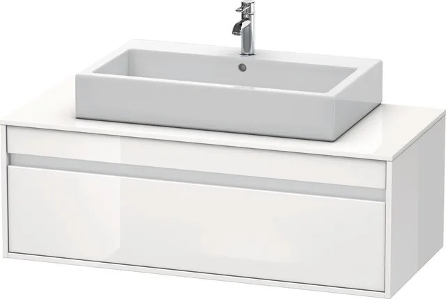 Duravit Waschtischunterschrank wandhängend „Ketho“ 120 × 42,6 × 55 cm Weiß Hochglanz Duravit Waschtischunterschrank wandhängend „Ketho“ 120 × 42,6 × 55 cm Weiß Hochglanz