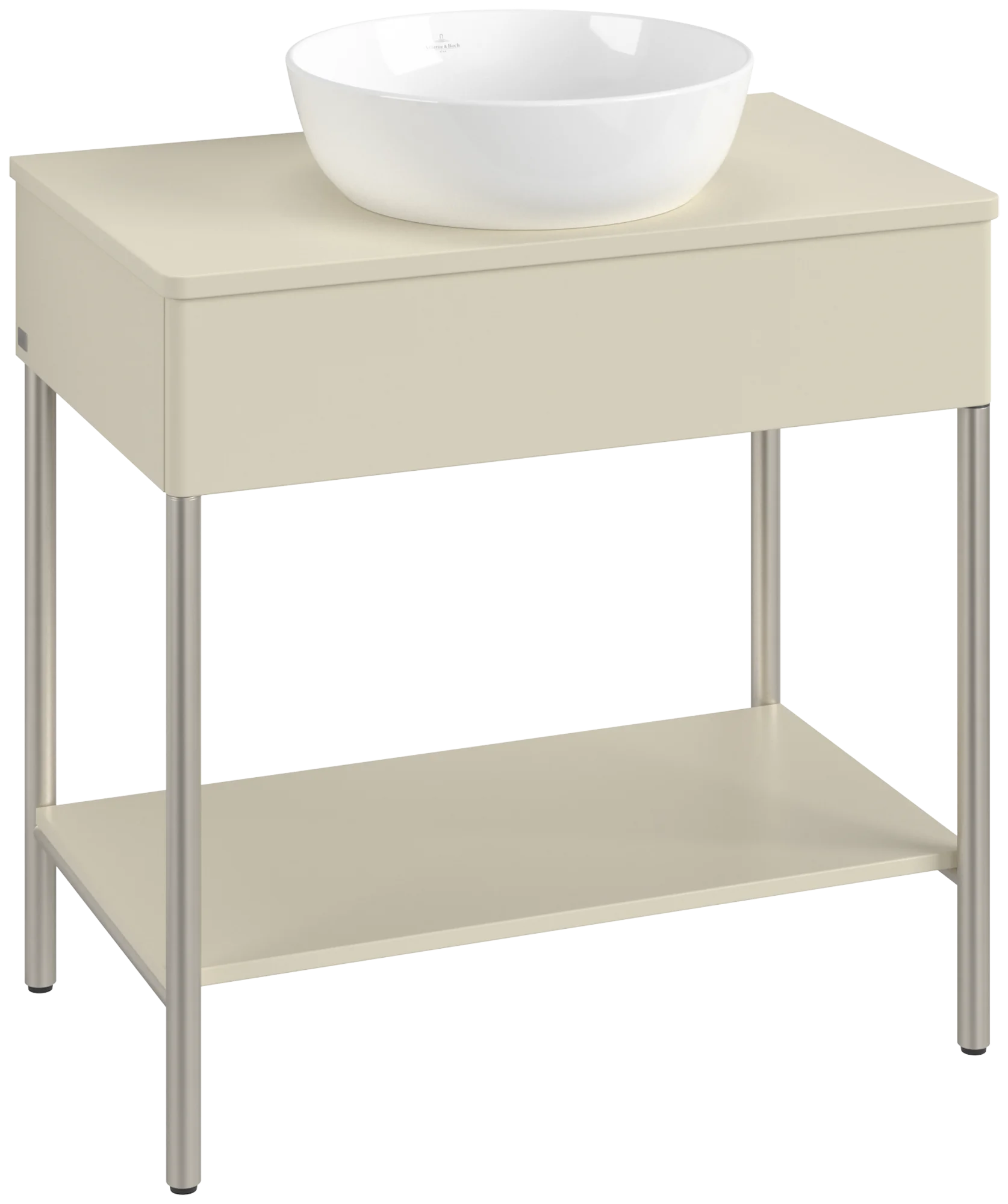 Villeroy & Boch Waschbeckenunterschrank Artis K63010, Silk Grey Matt Lacquer, 800x782x500mm, Metallgestell, Push-to-open Funktion Villeroy & Boch Waschbeckenunterschrank Artis K63010, Silk Grey Matt Lacquer, 800x782x500mm, Metallgestell, Push-to-open Funktion