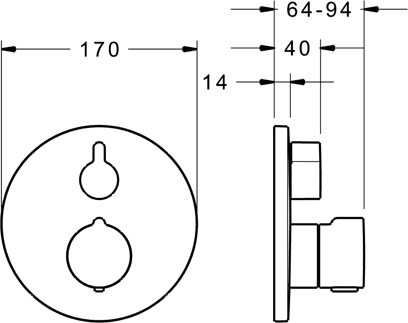 HansaHOME Wannen- und Brausearmatur Fertigmontageset für Wanne/Brause HansaHOME 8862 Rosette rund mit Sicherungseinrichtung Chrom HansaHOME Wannen- und Brausearmatur Fertigmontageset für Wanne/Brause HansaHOME 8862 Rosette rund mit Sicherungseinrichtung Chrom