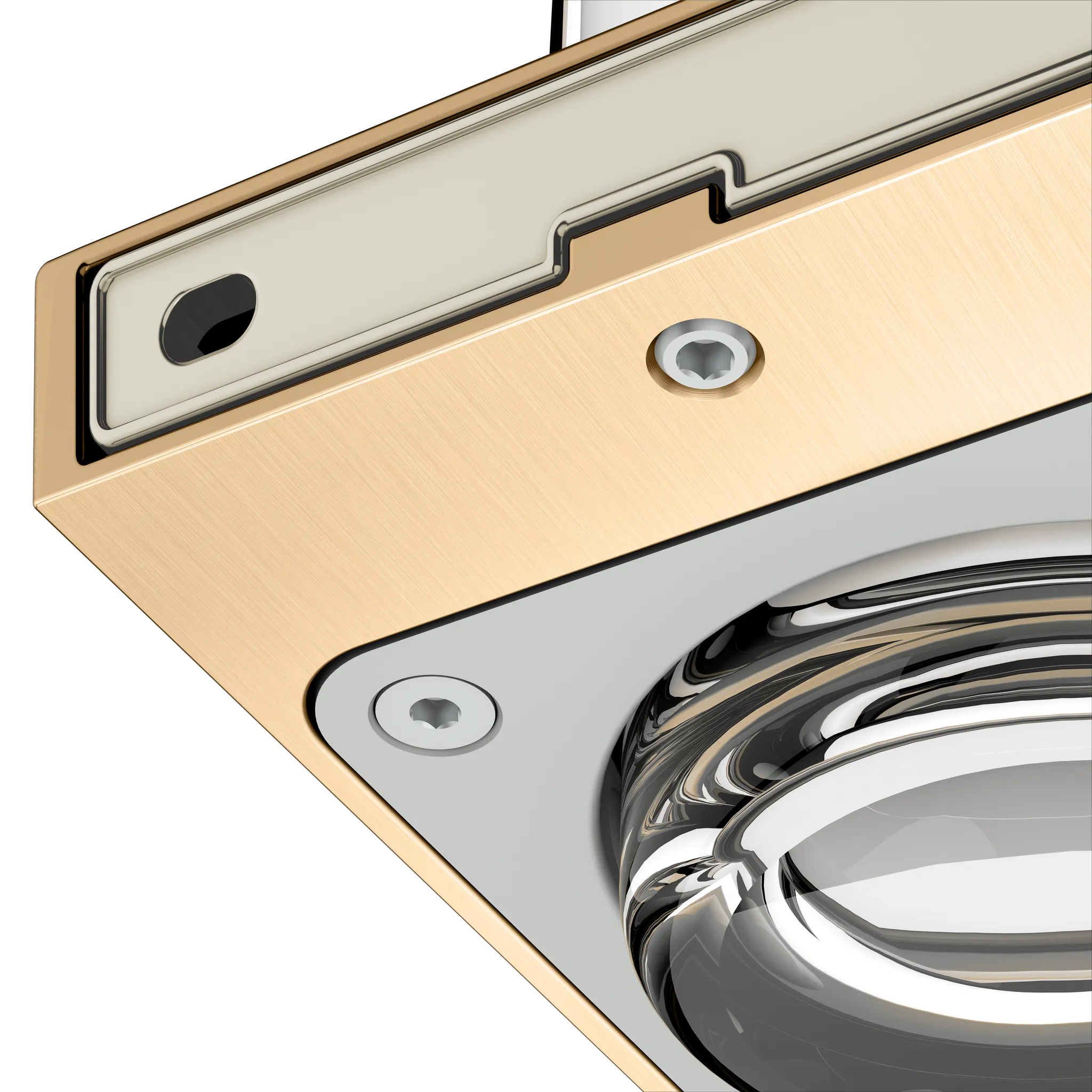 Edition 11 Glashalter Messing gebürstet