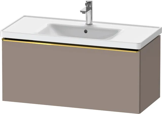 Duravit Waschtischunterschrank wandhängend „D-Neo“ 98,4 × 44 × 45,2 cm Basalt Matt