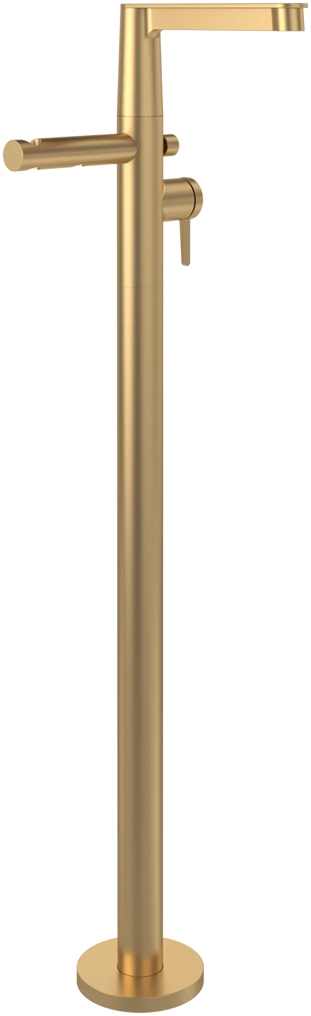 Einhand-Wannenarmatur „Conum“ Ausladung 217 mm in Brushed Gold Einhand-Wannenarmatur „Conum“ Ausladung 217 mm in Brushed Gold